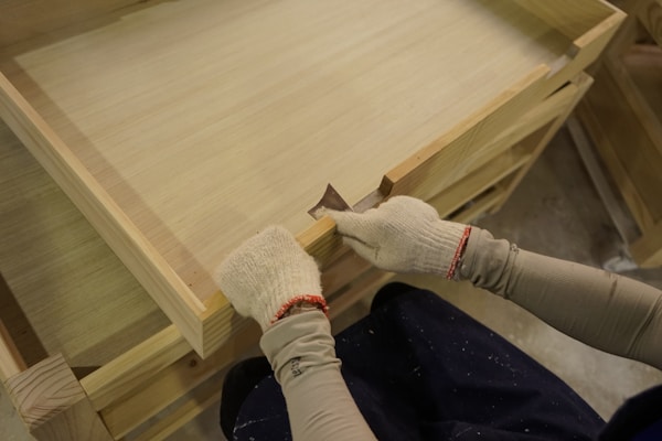 Hardwood floor installation