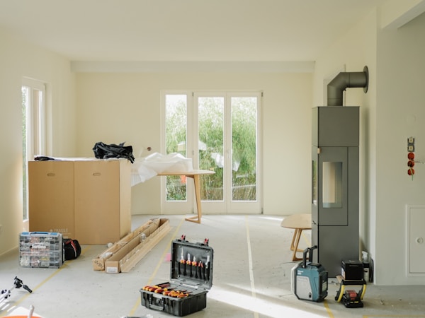 Home renovation project in progress